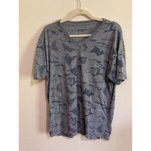 AIRWALK Blue Shirt Size L‎ Large Short Sleeve Paper Airplane Design Men